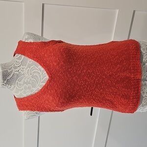 J. Crew Red Knit Vest